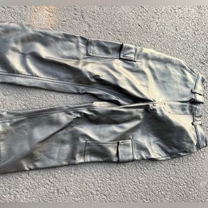 Hollister faux leather cargos